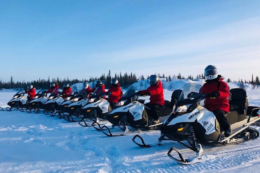 Picture 2 for Activity Yellowknife: Backcountry Snowmobile Tour with Winter Gear