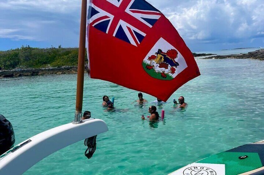 Guests enjoying the onboard floats