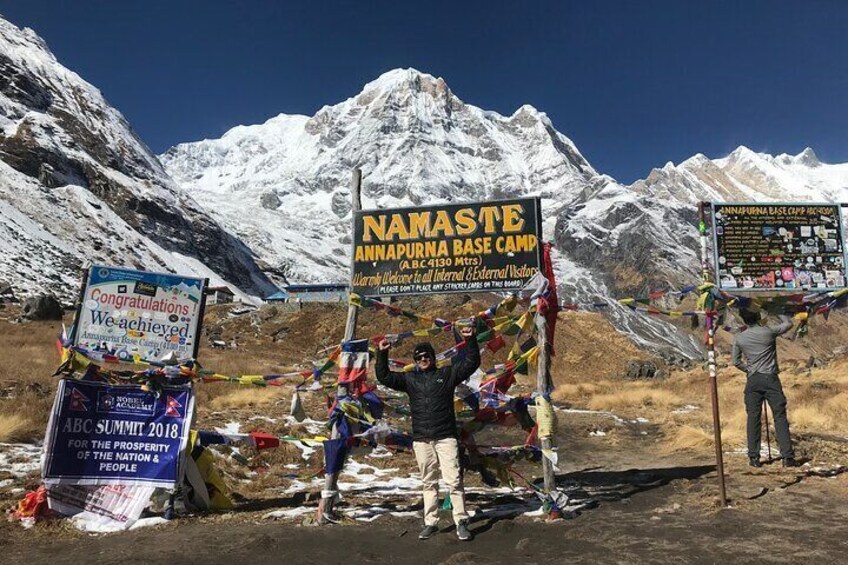 Achieving Annapurna Base Camp ( 4130m.)