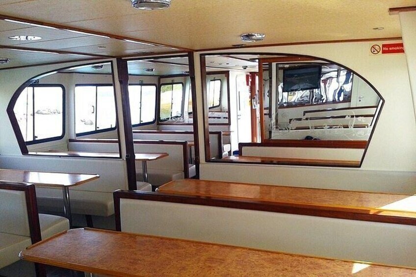 Main deck o the motorboat Elena D.