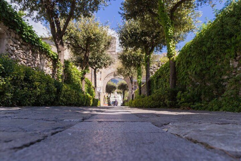 Positano and Amalfi Sea View from Pompei and Vico Equense with Ravello Option