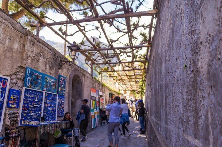 Positano and Amalfi Sea View from Pompei and Vico Equense with Ravello Option