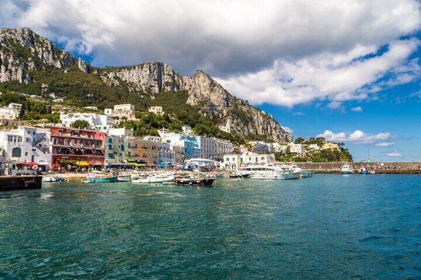 Capri Sea View from Pompeii, Vico Equense and Castellammare di Stabia