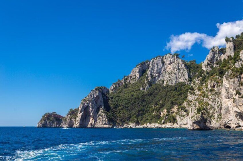 Capri Sea View from Pompeii, Vico Equense and Castellammare di Stabia