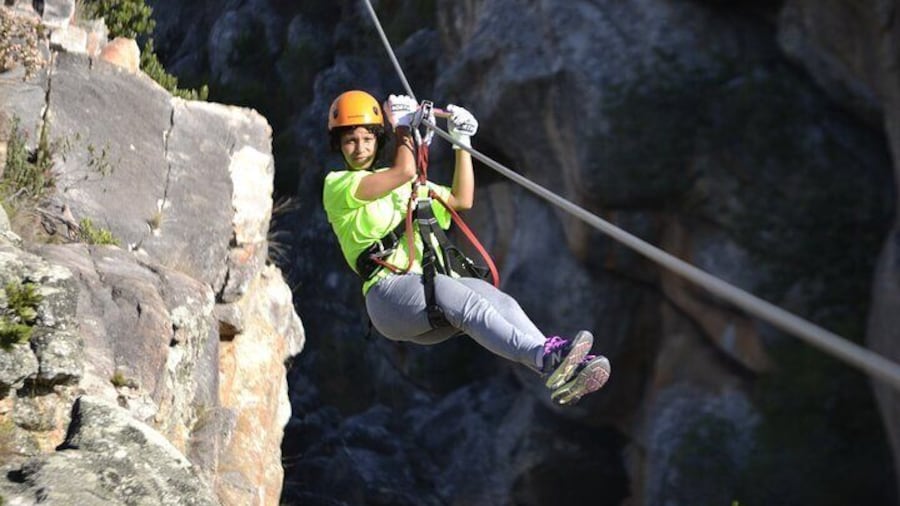 Ziplining through the canyon!