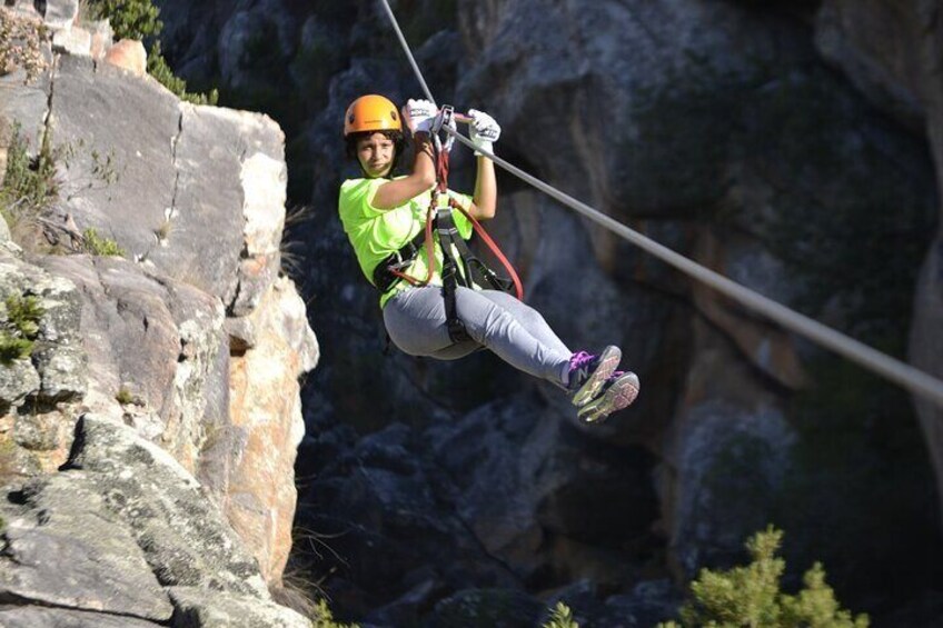 Ziplining through the canyon!