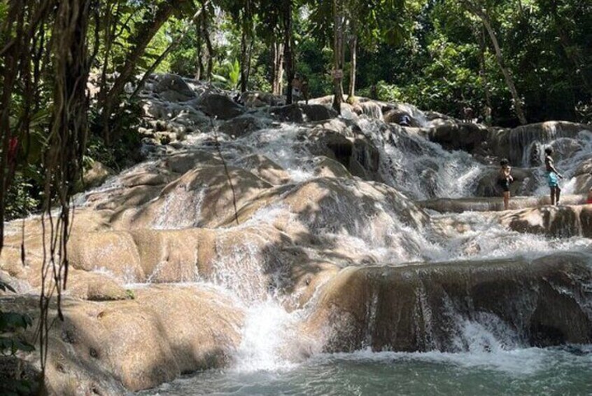 Green Grotto Caves and Dunn’s river falls combine tour from Montego Bay