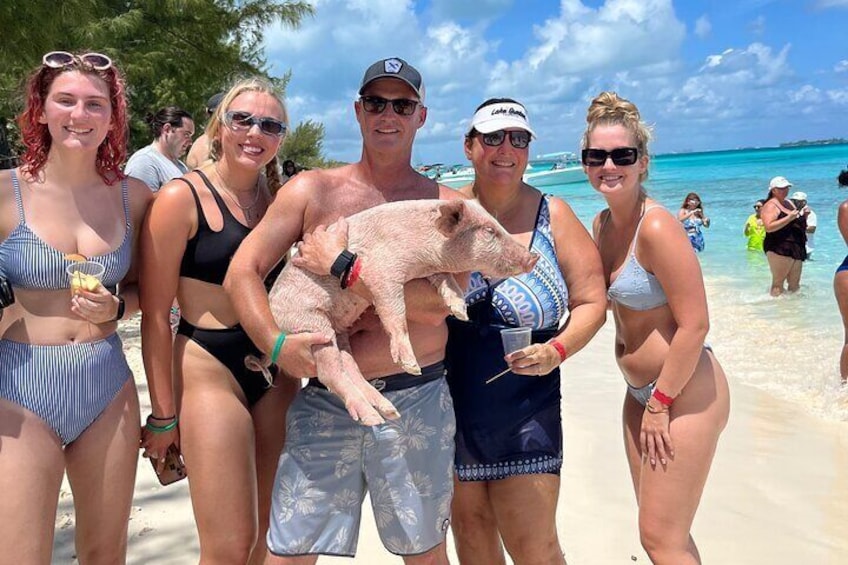 Swimming Pigs Tour on Rose Island