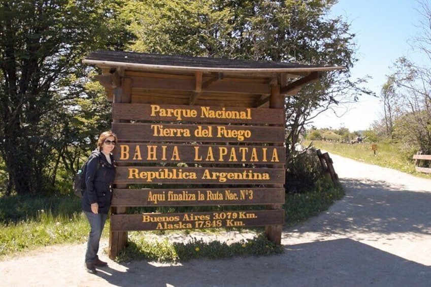 End of Route 3 sign in Pataia Bay