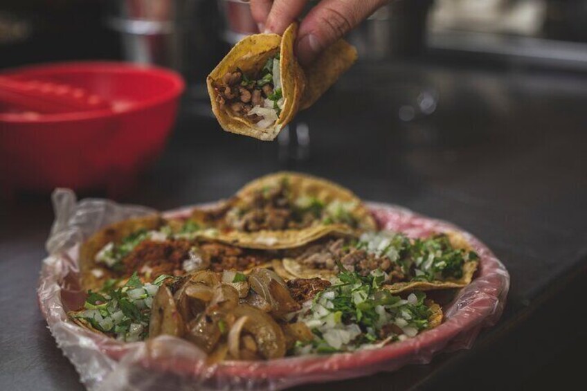 Delicious carne asada tacos 