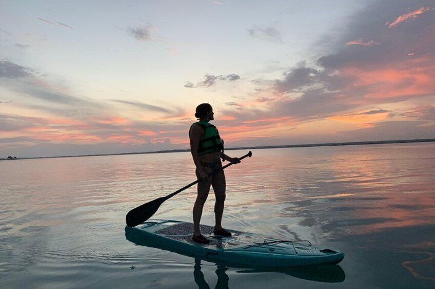 Paddleboard tour in the Bacalar lagoon