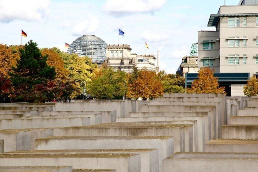 Stroll through the thought-provoking holocaust memorial, The Memorial to the Murdered Jews of Europe