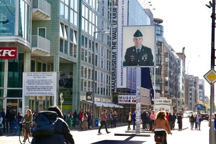 Escape to West Berlin at the infamous Checkpoint Charlie