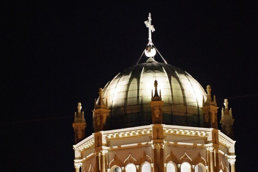 The brass roof of the Flagler Presbyterian Memorial Church. 