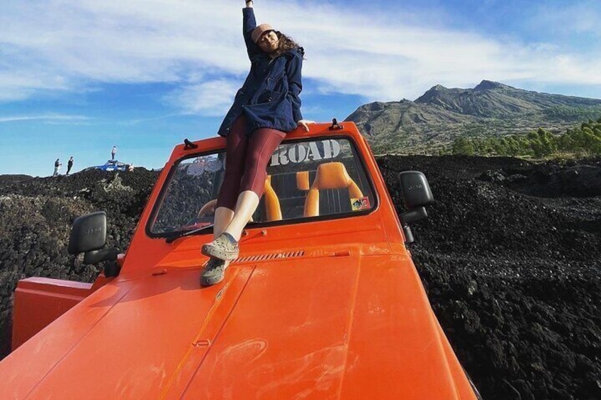 Mount Batur Jeep Tour in Black Lava