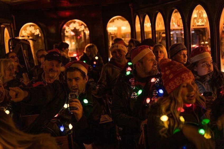 21+ BYOB Holiday Lights Trolley Night Tour in Nashville