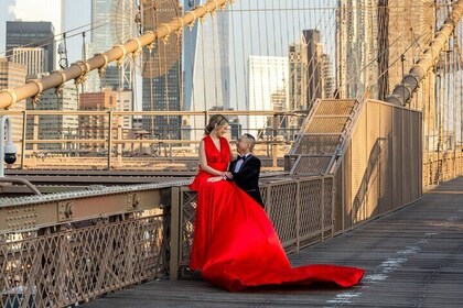 Memorable Photoshoot in a Handmade Flying Dress Around NYC