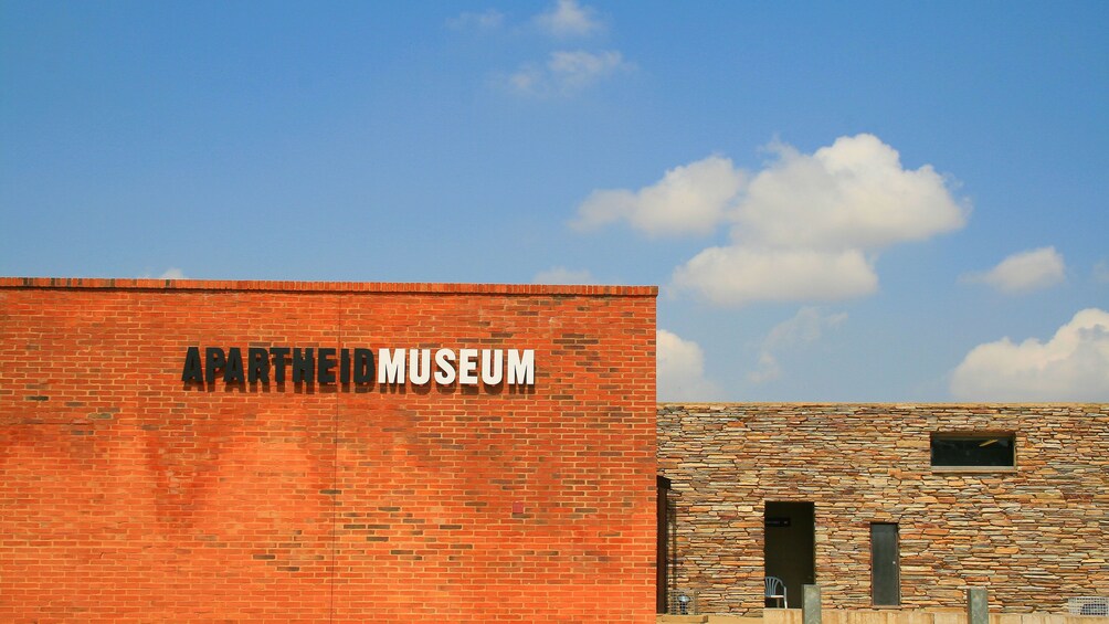 Sign and exterior of Johannesburg