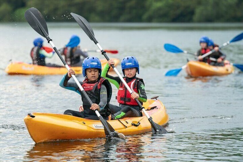 Double Kayak Hire in the Lower Lliw Reservoir