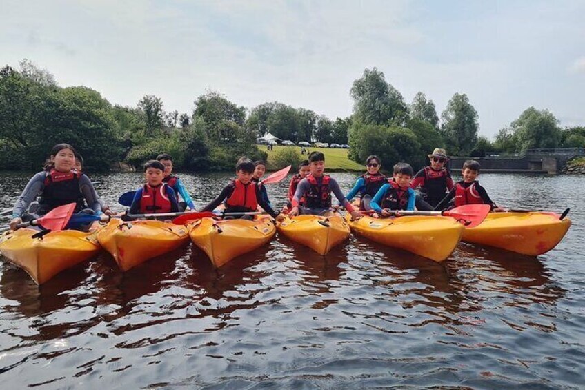 Double Kayak Hire in the Lower Lliw Reservoir