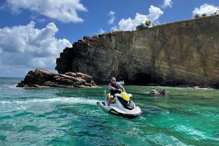 90 min St. Martin Jet ski Terre Basse tour