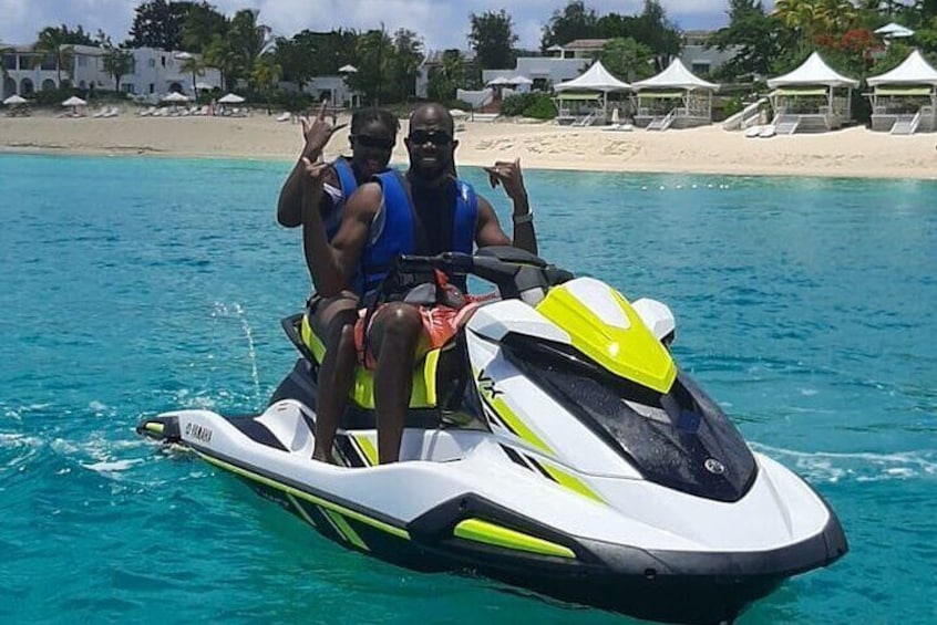 90 min St. Martin Jet ski Terre Basse tour