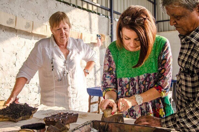 Private Natural Dye and Block Print Workshop with Lunch