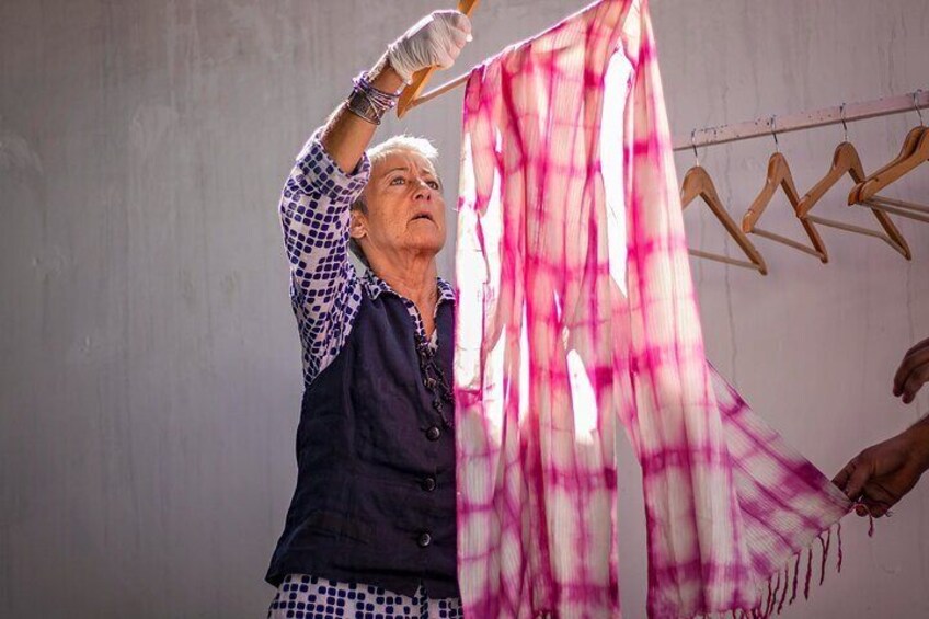 Private Natural Dye and Block Print Workshop with Lunch