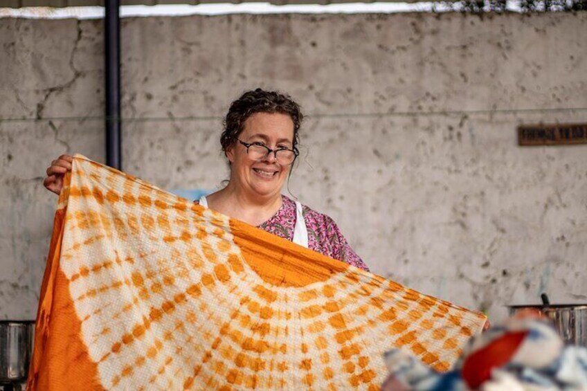 Private Natural Dye and Block Print Workshop with Lunch