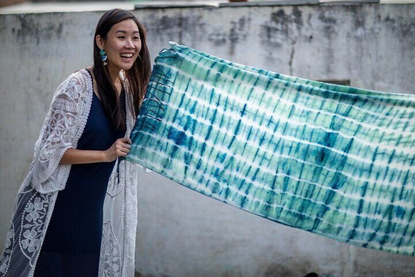 Private Natural Dye and Block Print Workshop with Lunch