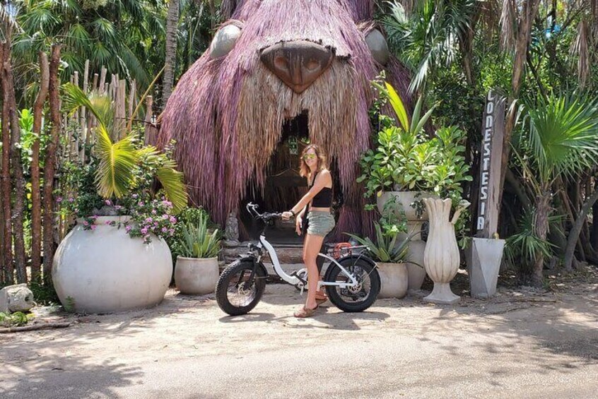 Tulum Ruins Guided E-Bike Tour, Beach Road, Snorkel/Swim Cenote + Local Lunch