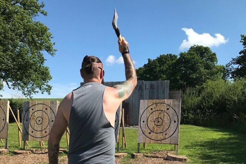 Axe Throwing Activity in Hereford