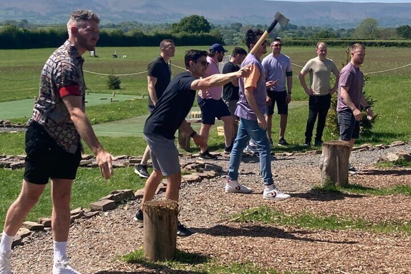 Axe Throwing Activity in Hereford