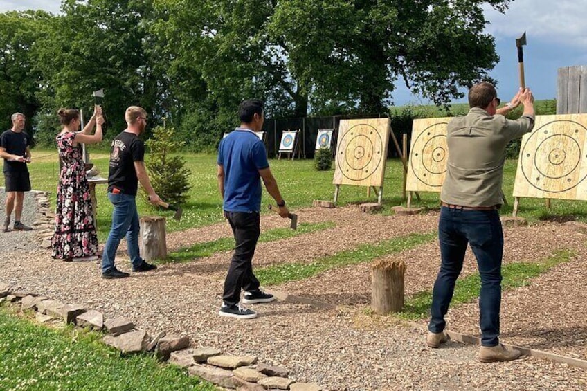 Axe Throwing Activity in Hereford