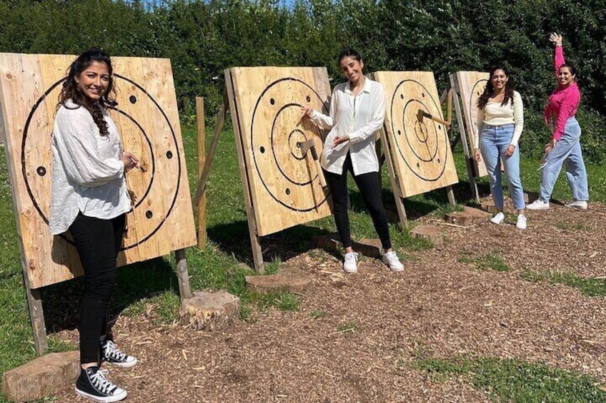 Axe Throwing Activity in Hereford