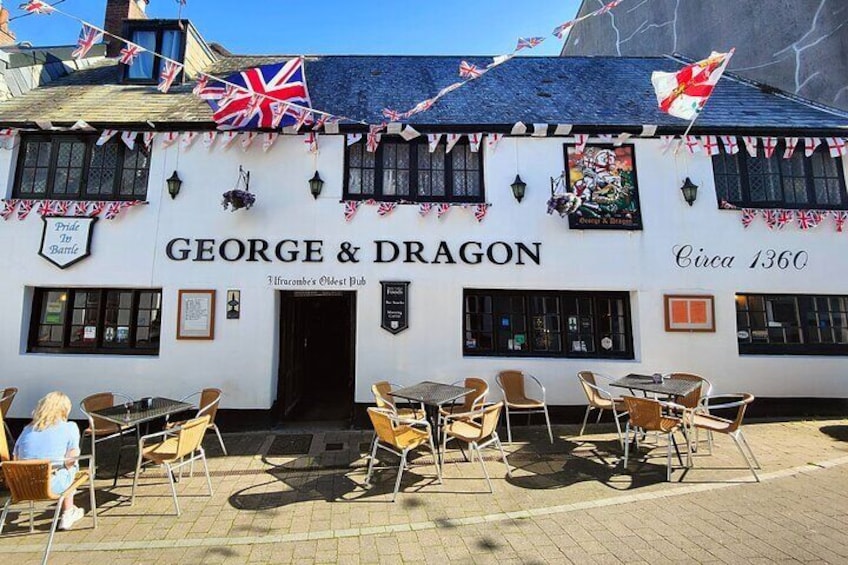 George & Dragon Ilfracombes oldest pub situated in Fore Street one of Ilfracombes oldest streets. 
