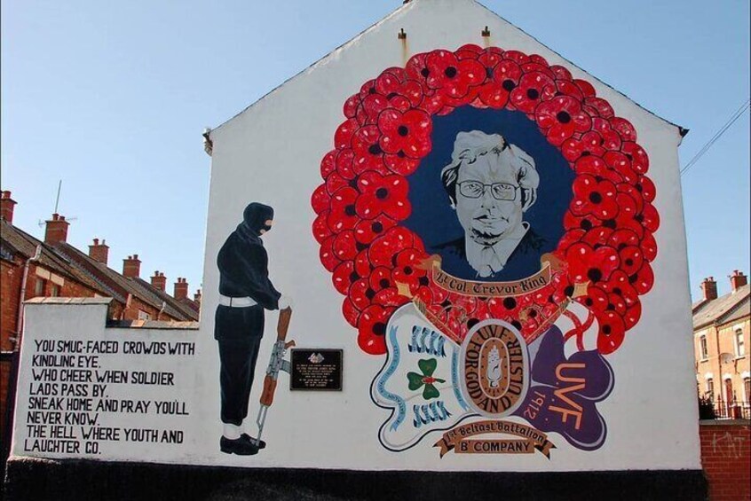 "Legacy of The Troubles 2hrs Mural and Political Taxi Tour"