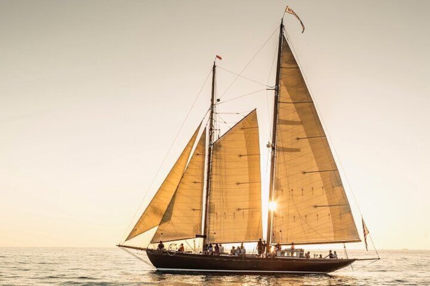 Sail Into The Sunset Aboard the Schooner When And If. 2hr Beer & Wine with Champagne Upgrade Available