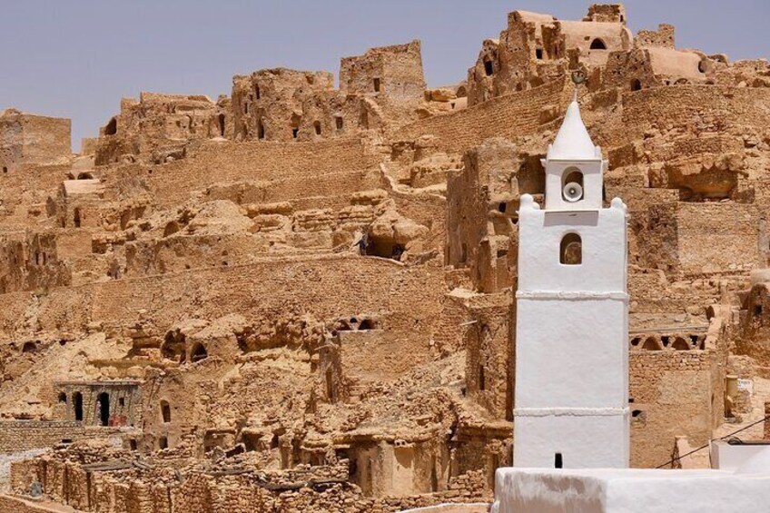 From Djerba & Zarzis: Tataouine Chenini 1 day tour
