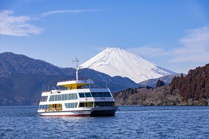 東京発、富士山と箱根クルーズ、太鼓ショー、新幹線1日ツアー