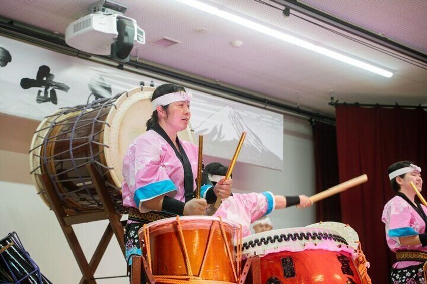 Japanese drum performance