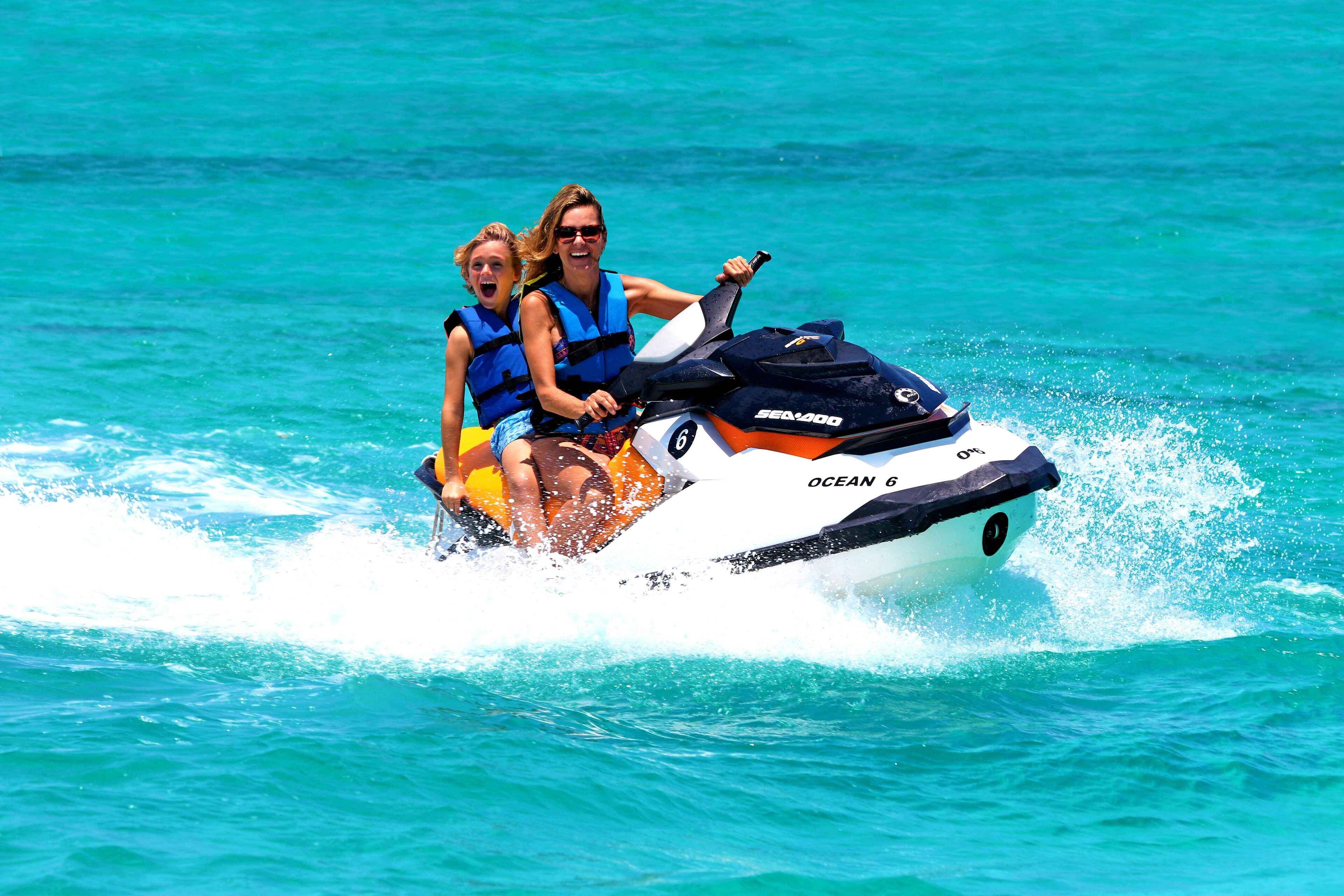 Wave Runner & Beach Club & with Transportation In Riviera Maya