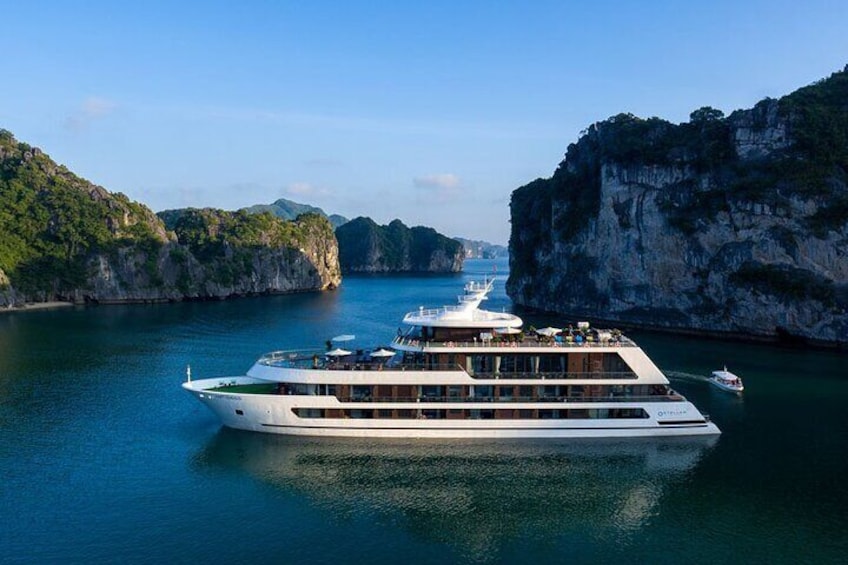 Stellar of The Seas Halong Bay Cruise with 2 Nights on Boat