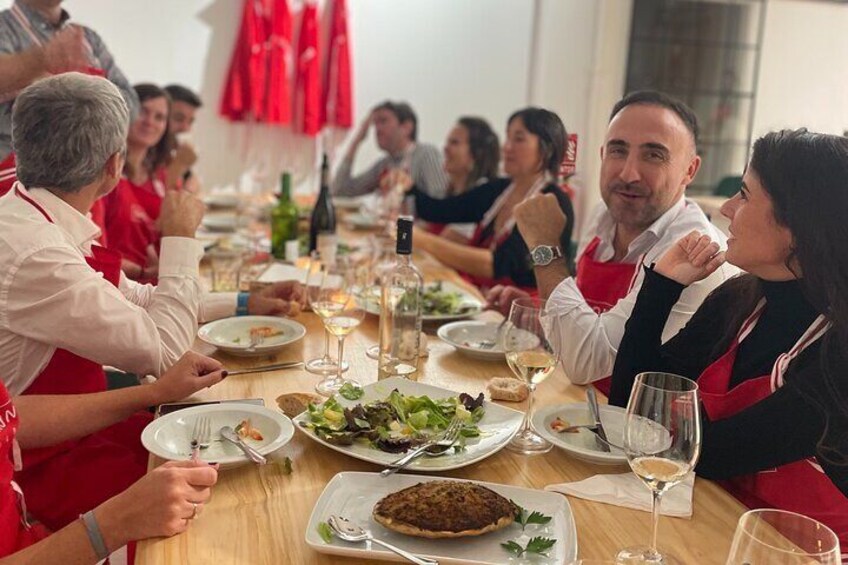 Small-group Immersive Basque Cooking Class in Bilbao with Open Bar