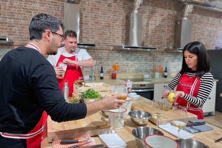 Small-group Immersive Basque Cooking Class in Bilbao with Open Bar