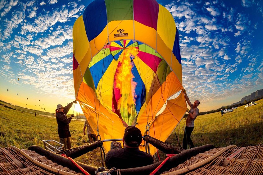 Picture 5 for Activity Hunter Valley: Sunrise Balloon Ride with Bubbly Breakfast