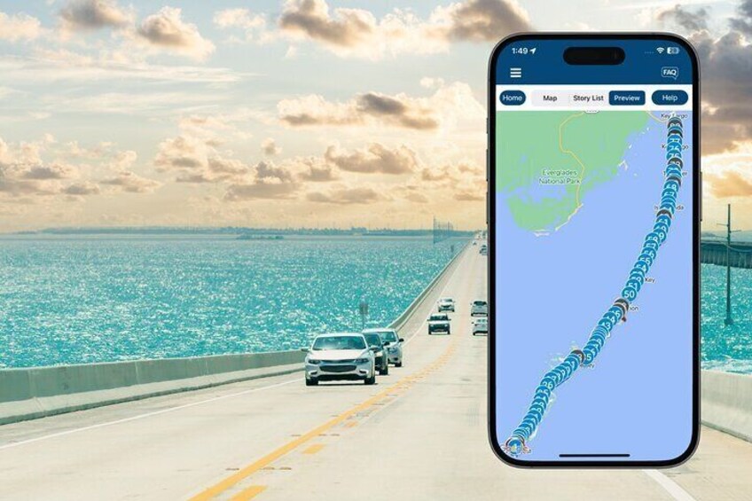 Florida Key West Self-Driving Tour (Overseas Highway, 7 Mile Bridge)