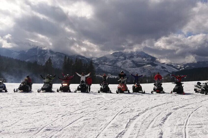 Zakopane Snowmobiles Tour and Thermal Springs from Krakow