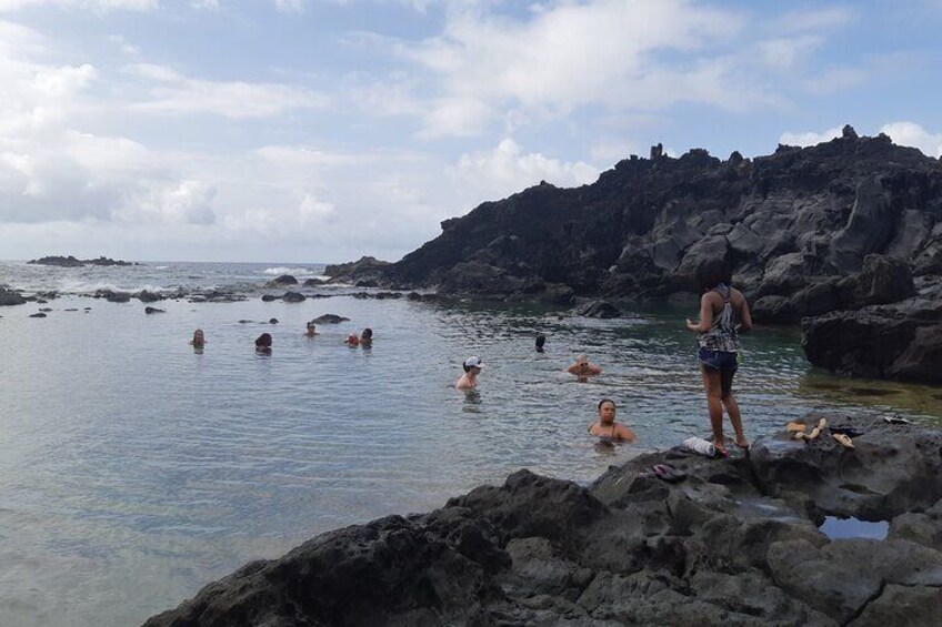 Nothing refreshing like a dip in the Salt Pond