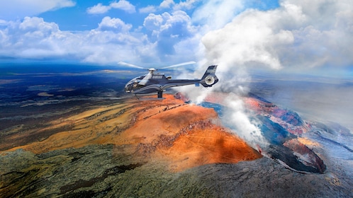 Visite spectaculaire en hélicoptère de Big Island et du volcan